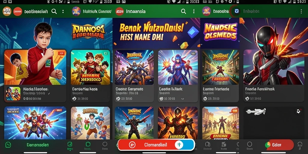Screenshot menunjukkan karakter utama dalam aksi seru.