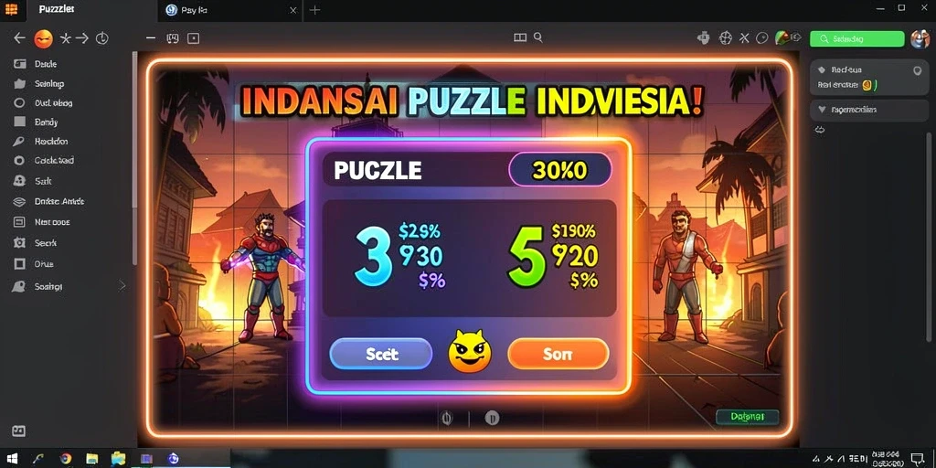 Screenshot menampilkan karakter utama dalam aksi.