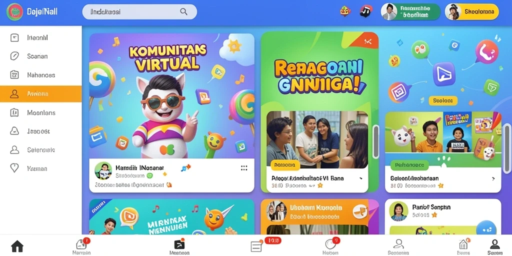 Tampilan antarmuka yang modern dan menarik.